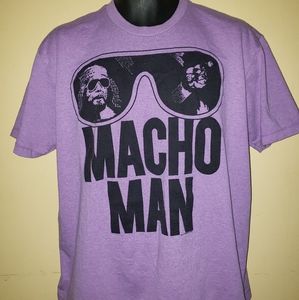 Mens Graphic Tee Macho Man sz. LARGE